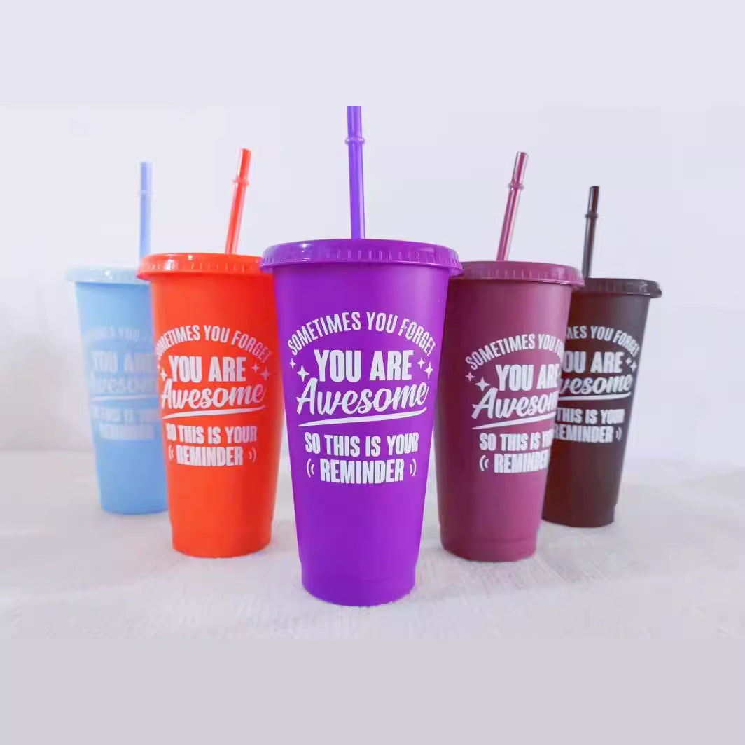 Color multi-color single-layer 710M plastic straw cup