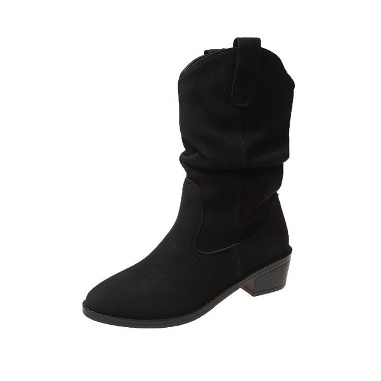 Pile boots women's inner heightening knight boots