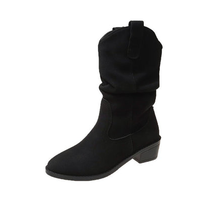 Pile boots women's inner heightening knight boots