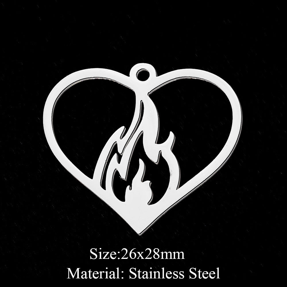 5 pcs/bag Fan-shaped flower geometric pendant