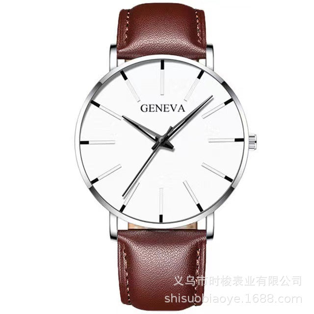 Geneva Fashion Thin Men's Quartz Watch