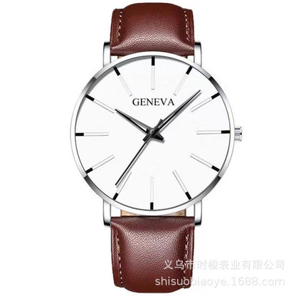 Geneva Fashion Thin Men's Quartz Watch