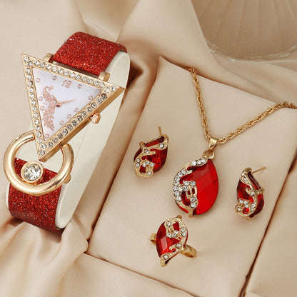 Watch Square Jewelry Set