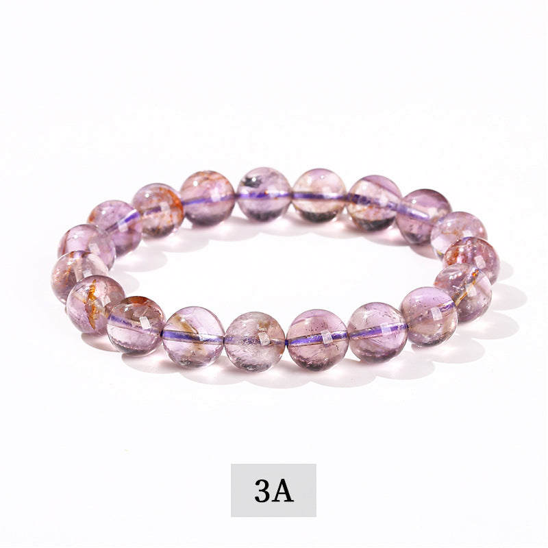 7A Natural Brazilian Ice Transparent Amethyst Bracelet
