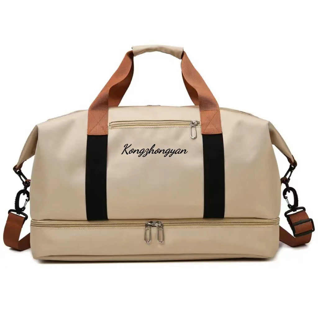 Dry and wet separation leisure travel bag