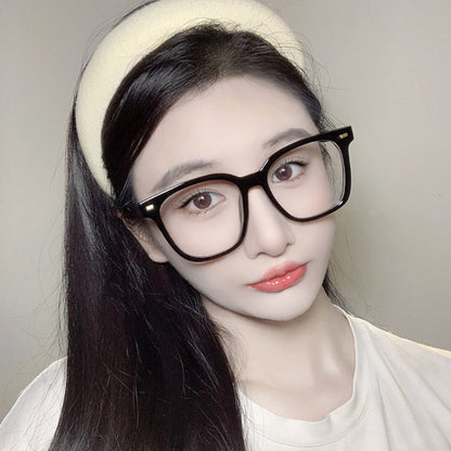 Gafas graduadas cuadradas con montura negra estilo retro 