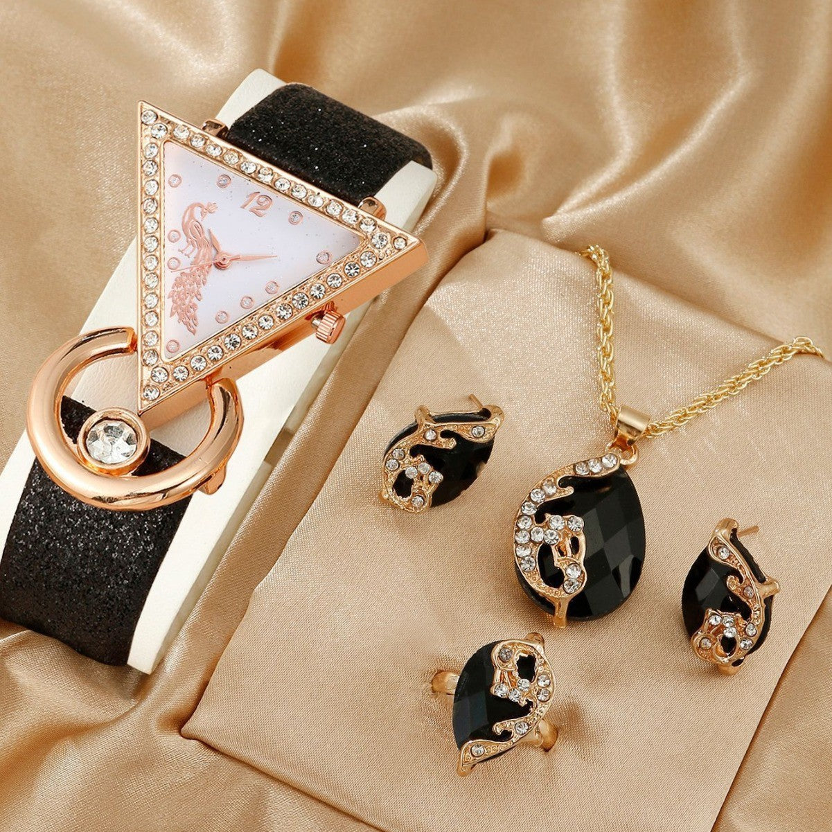 Watch Square Jewelry Set