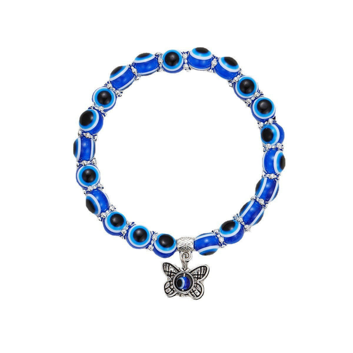 Evil Eye & Butterfly Charm Bracelet