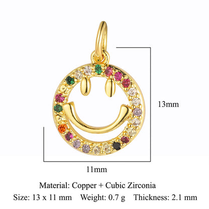 Star Tree of Life Horseshoe Iron Copper Zircon Pendant