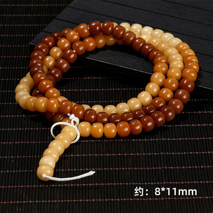 Duobao Bodhi Root 108 Buddha Beads Bracelet
