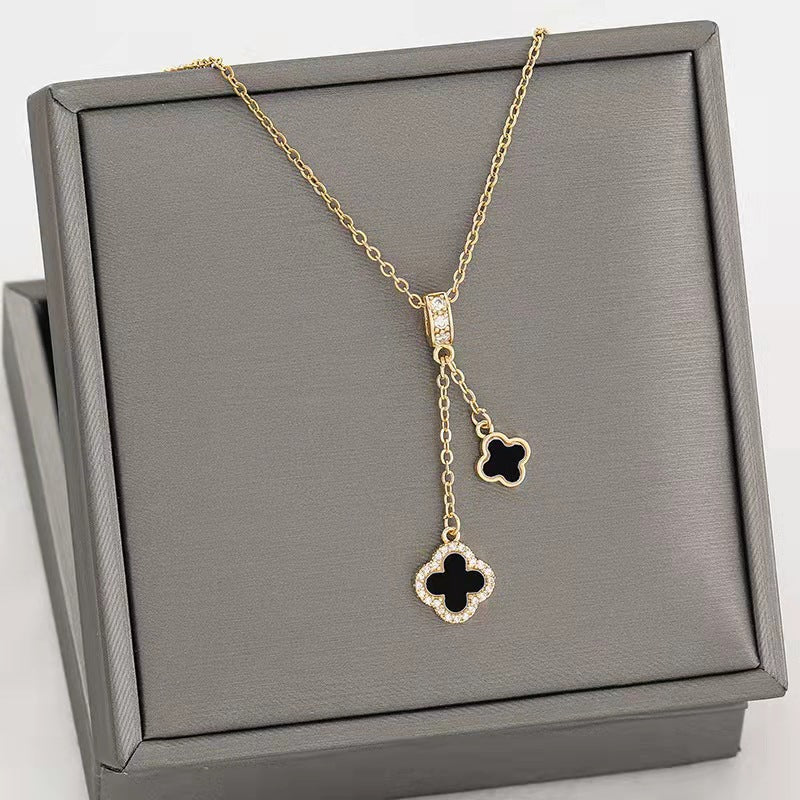 Women's Tarnish-Resistant Four-Leaf Clover Necklace