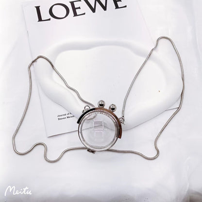 Transparent crystal ball bag