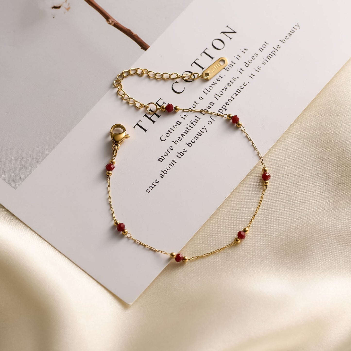 Natural Stone Geometric Necklace & Bracelet Set