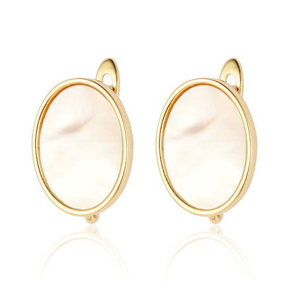 Round shell women's ear buckle