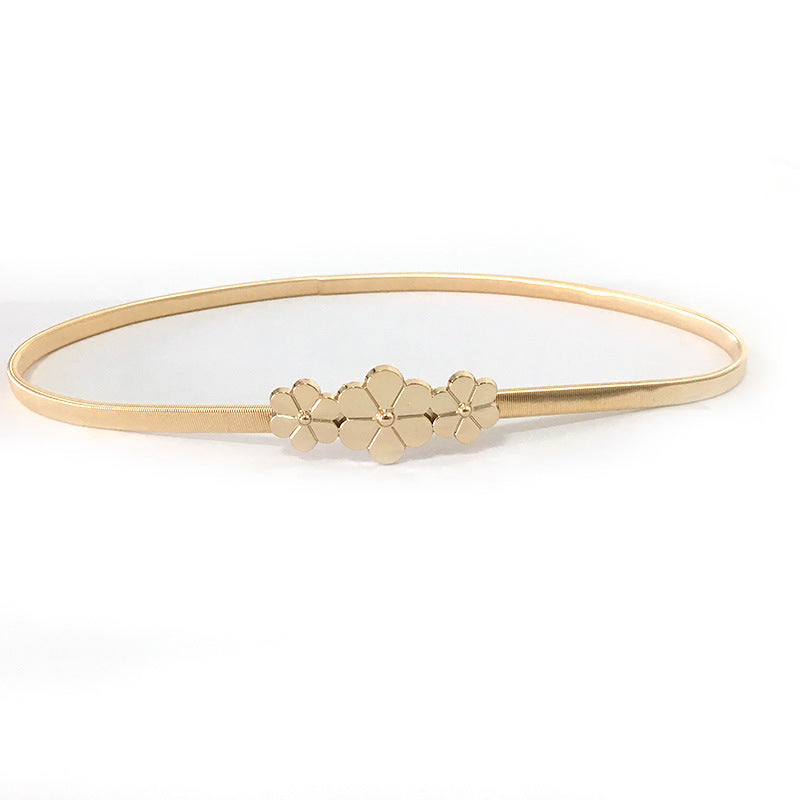 Elastic Metal Belt Gold