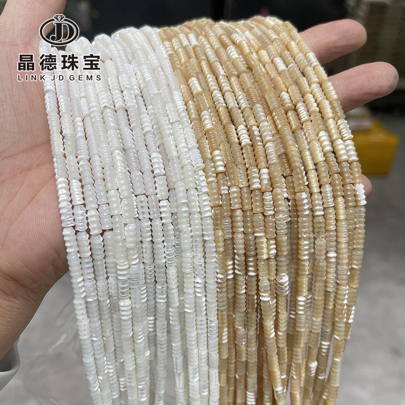 8 * 4Mm natural horseshoe screw-shaped round tube loose beads