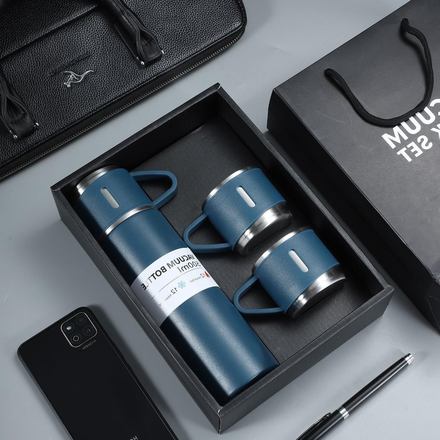 Gift Mug Gift Box Set One Mug with Three Lids