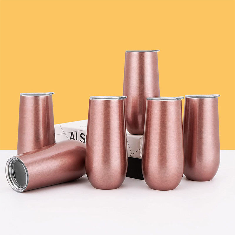 fashion Double beer glass champagne glass