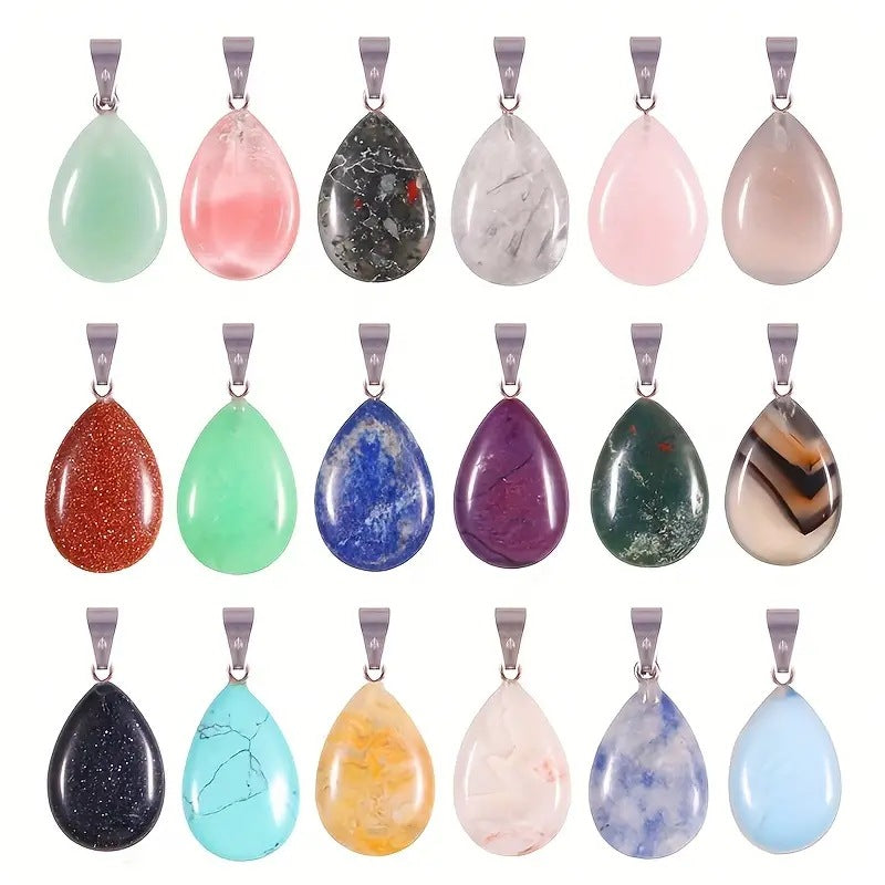 100pcs/pack mixed color heart star cross hexagonal column pendant