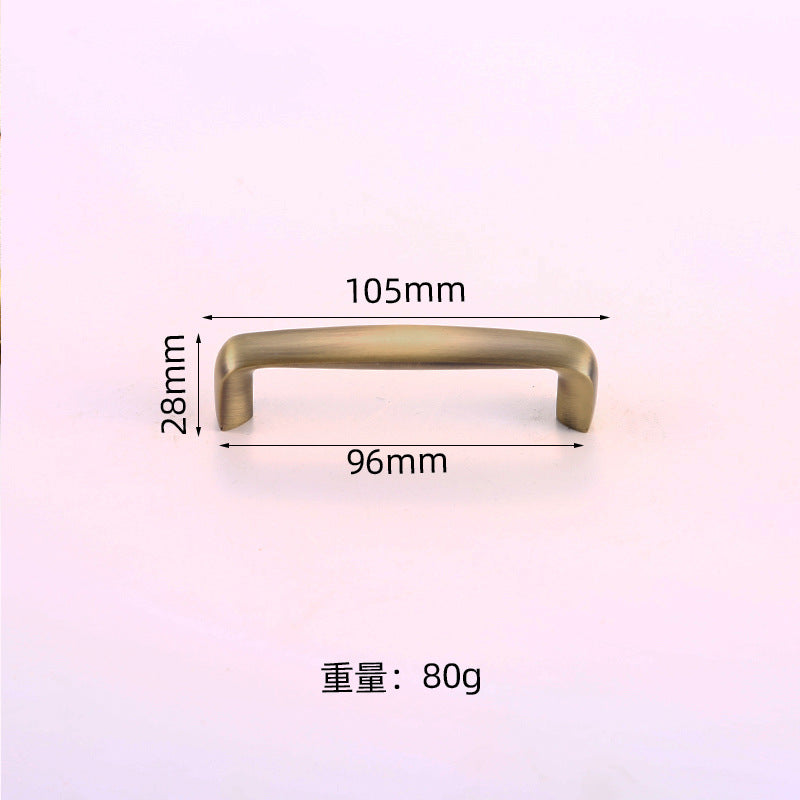 Vintage door handle antique copper gold