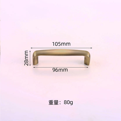 Vintage door handle antique copper gold