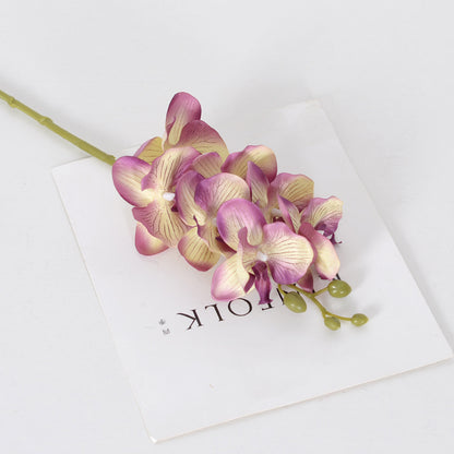 9 autumn color Phalaenopsis artificial flowers