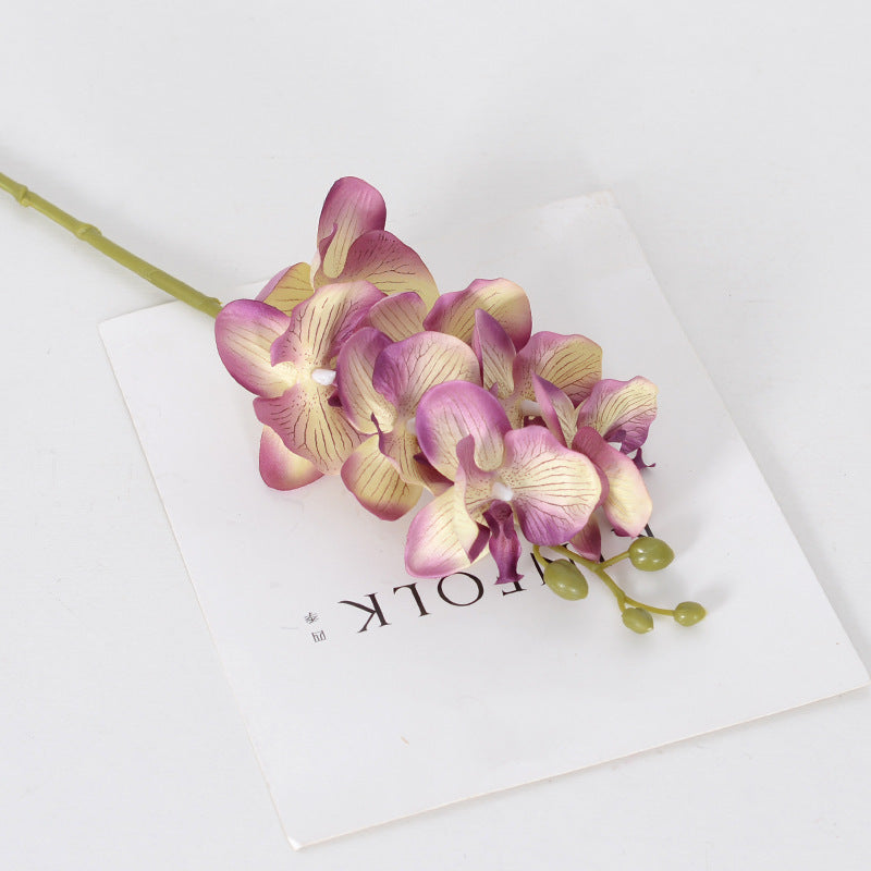 9 autumn color Phalaenopsis artificial flowers