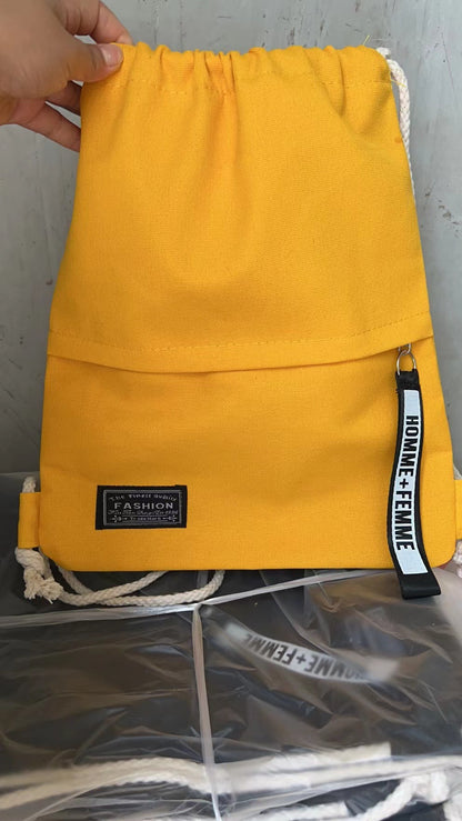 Backpack canvas large capacity junior high school students