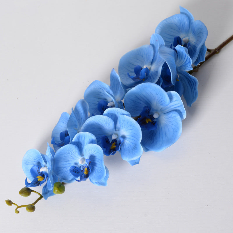 Orquídea Phalaenopsis de 9 cabeças com flor artificial única 