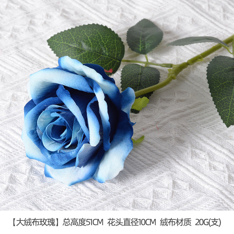Artificial flowers blue series flowers plastic flowers wholesale