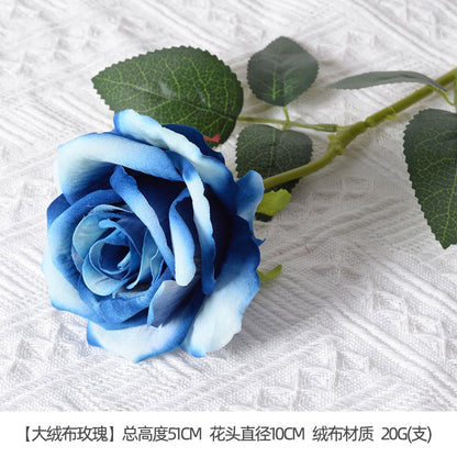 Artificial flowers blue series flowers plastic flowers wholesale