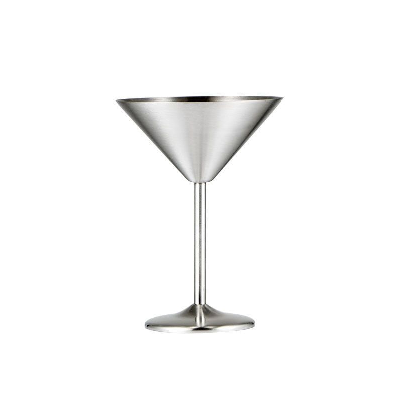 Stainless steel martini cup metal cocktail glass