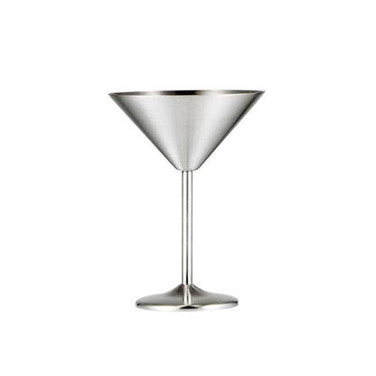 Stainless steel martini cup metal cocktail glass