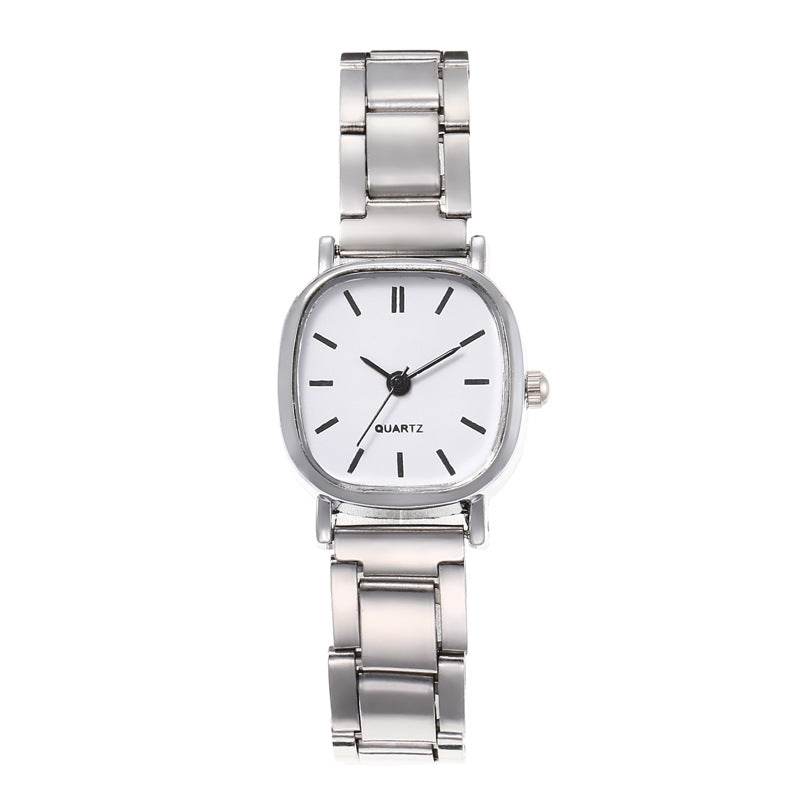 Reloj de cuarzo vintage cuadrado pequeño para mujer 