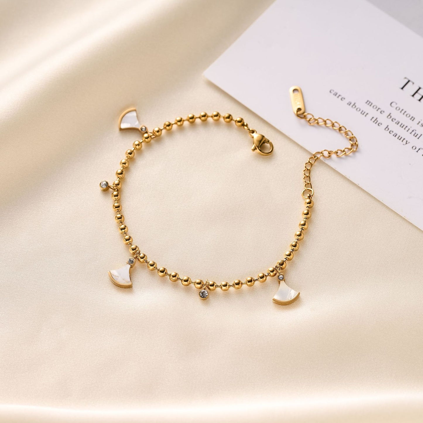 Titanium Steel Ginkgo Leaf Bracelet