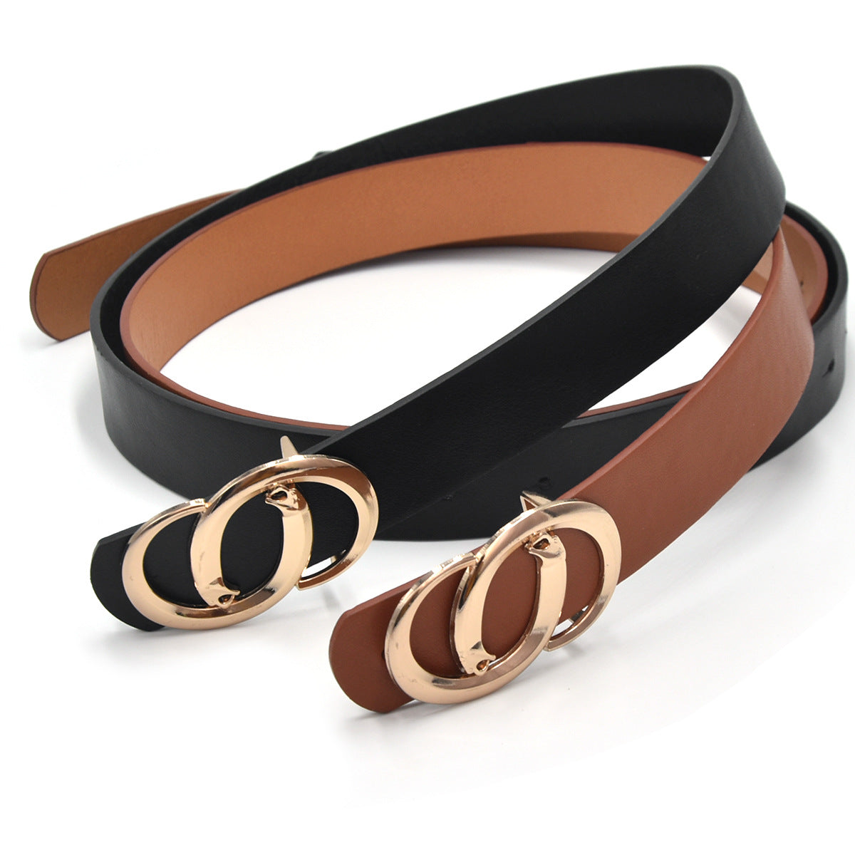 Button Belt Women's Jeans