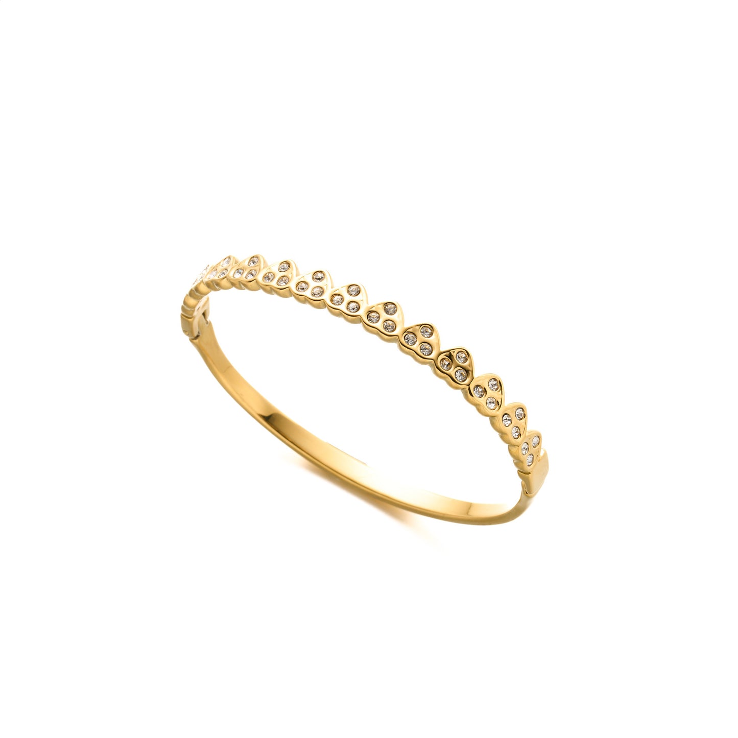 18K Gold Triangle Diamond Bracelet