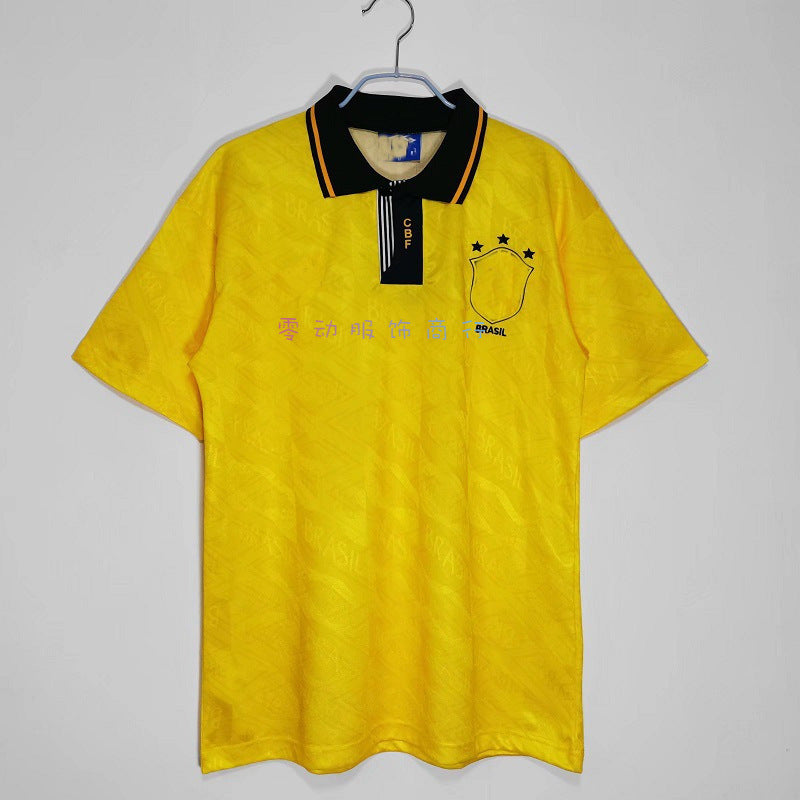 91-93 Brazil Retro Home 11 Rom¨¢rio Thai Jersey