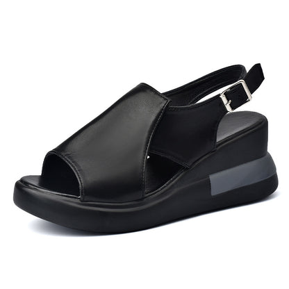 Wedge heel sandals platform sole