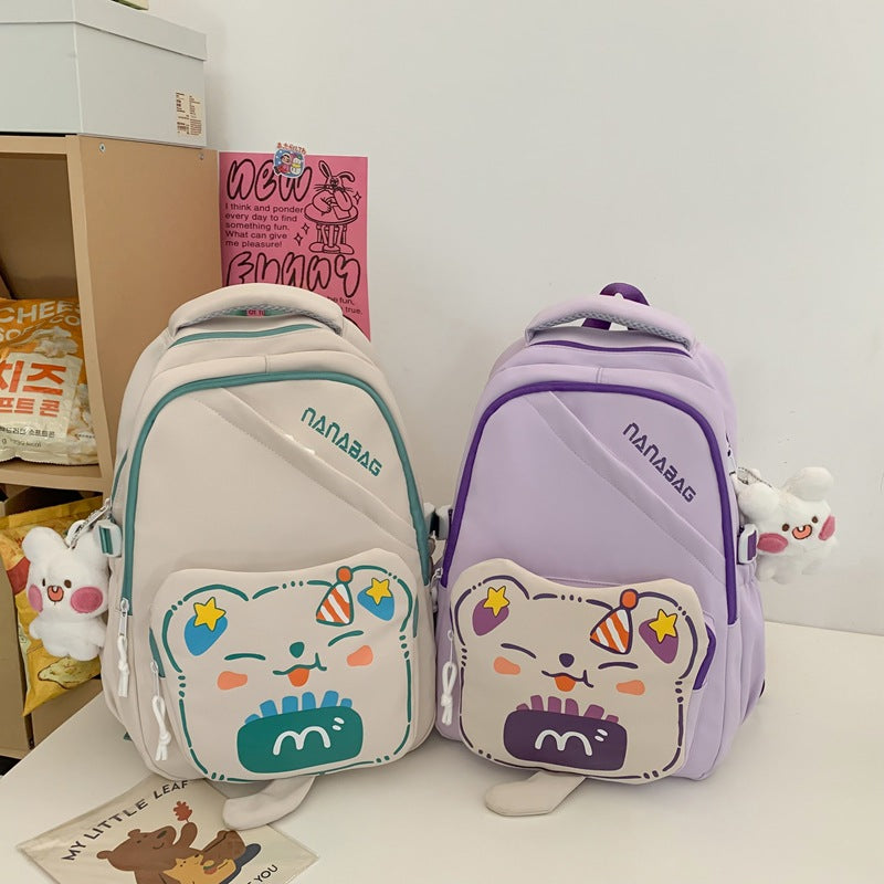 Cute cartoon student school bag large capacity backpack