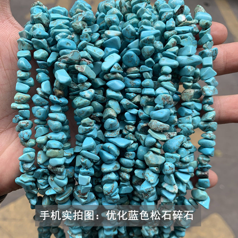 Gravel strip beads DIY accessories turquoise gravel