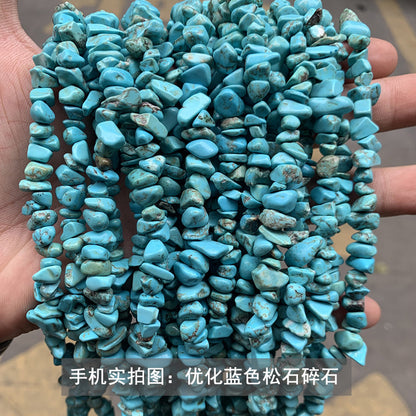 Gravel strip beads DIY accessories turquoise gravel