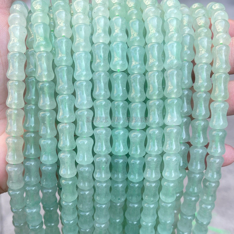 8X12mm Green Dongling Bamboo Beads Loose Beads