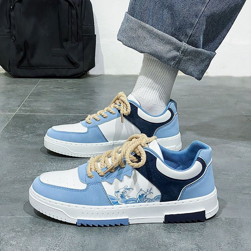 Trendy Thick-Soled White Sneakers