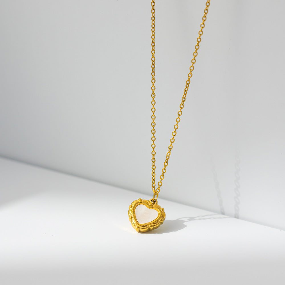 Shell Lace Love Necklace Female