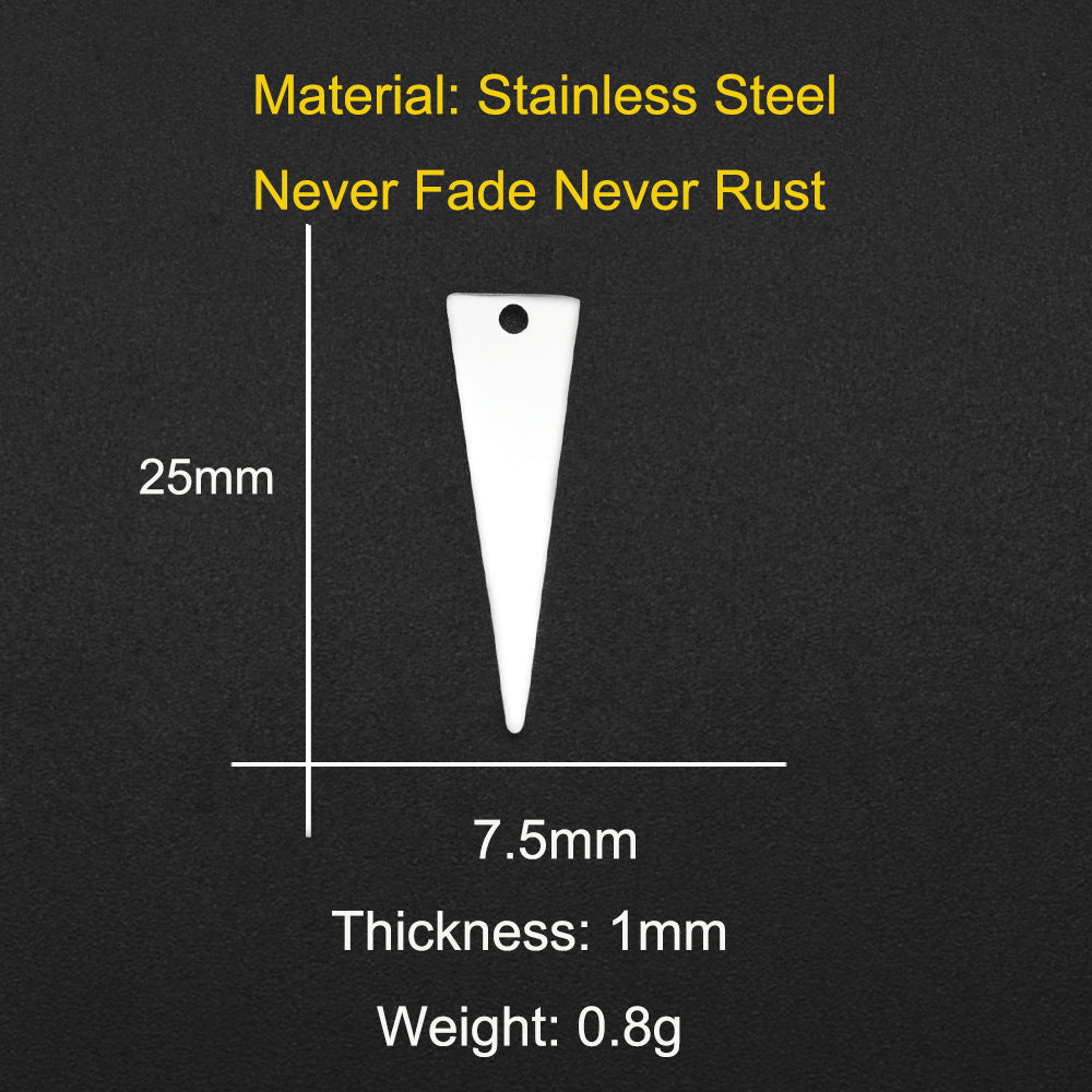 5 pcs/pack Pentagram DIY stainless steel geometric pendant