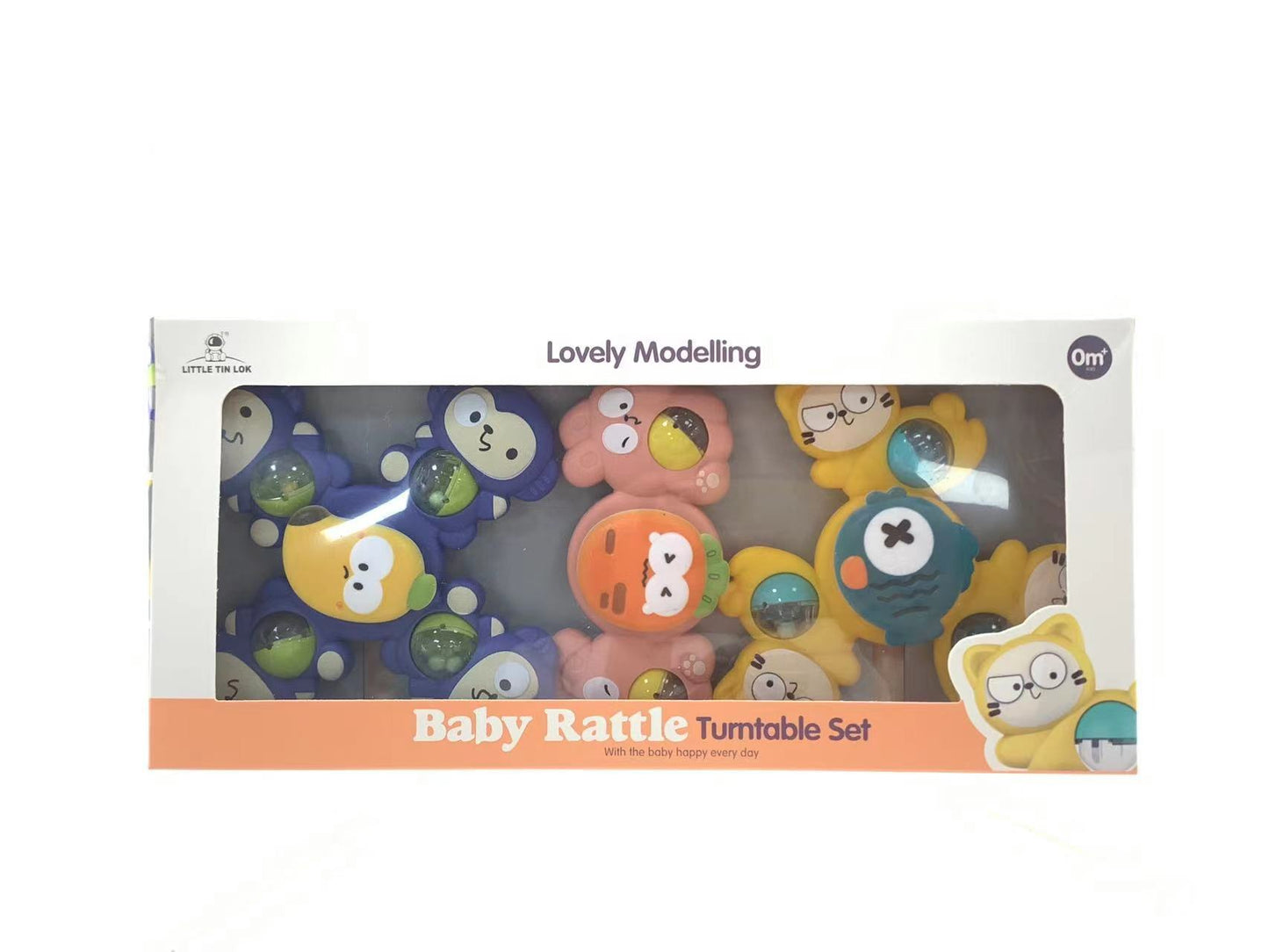 Baby Bath Toy Set Dinosaur Animal Shapes Spinning Wheel Children's Bath