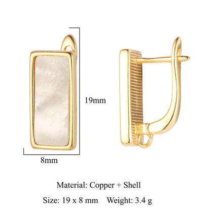 Round shell women's ear buckle