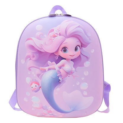 Eggshell kindergarten baby princess schoolbag
