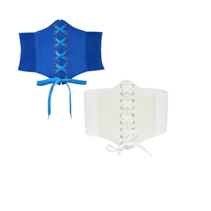 Elastic waist width belt